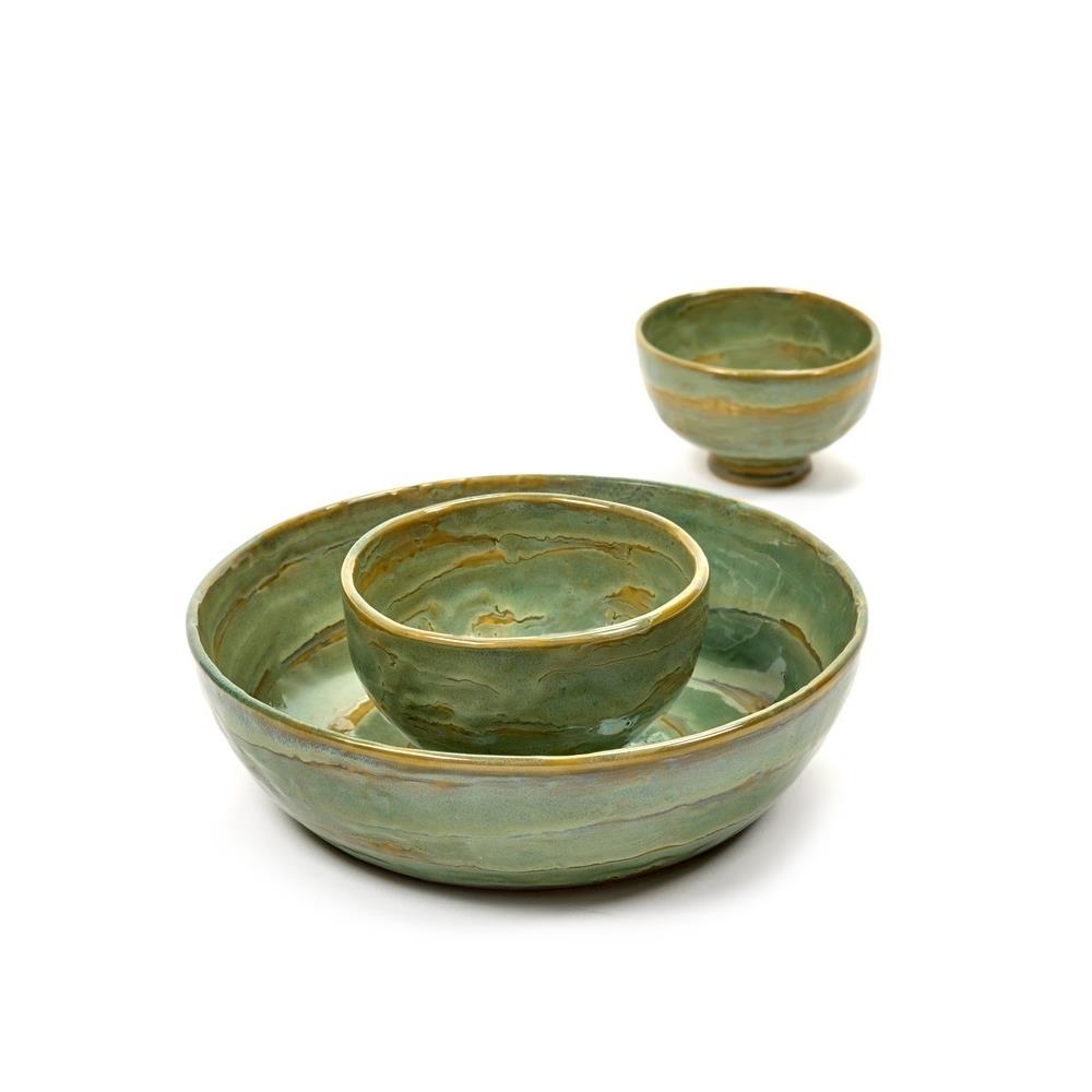 SERAX - Pascale Naessens - Pure Saladeschaal Ø 20 cm - Zeegroen