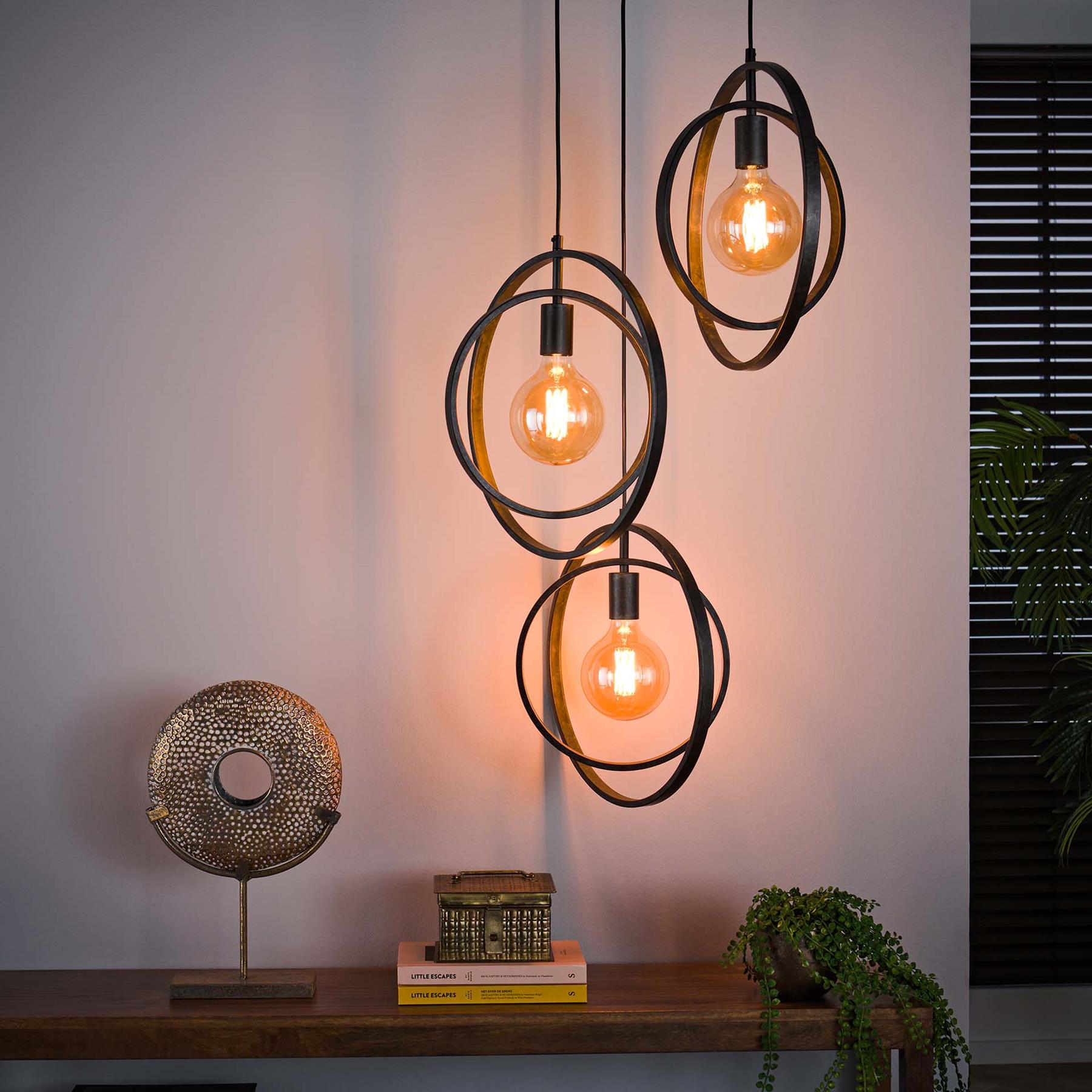 by fonQ  Thom Hanglamp 3-lichts - Charcoal