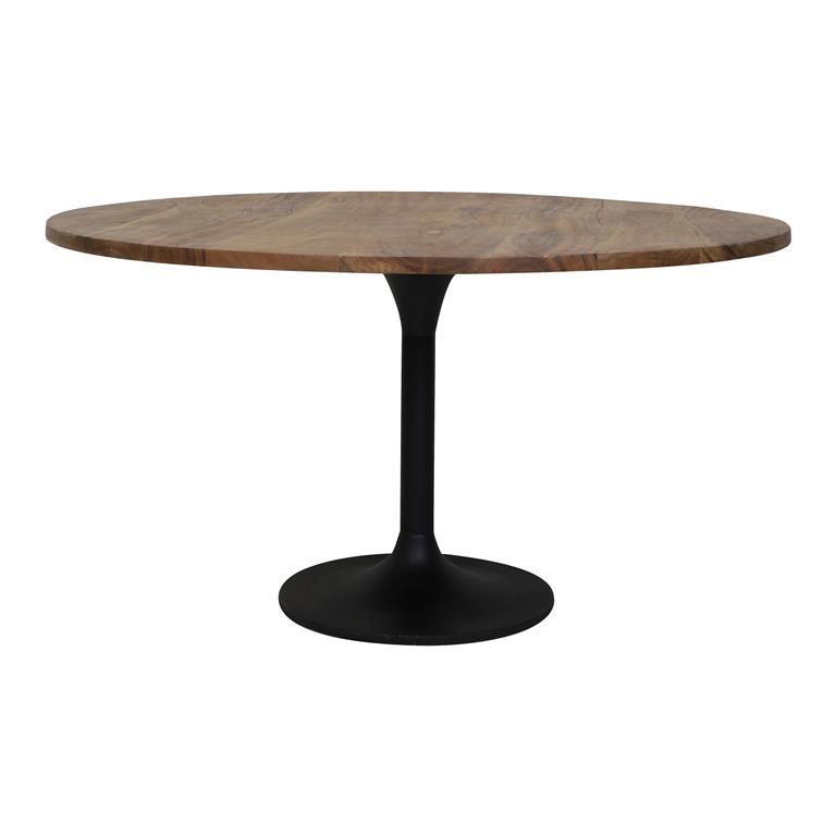 Light & Living Eettafel Biboca - Hout|Zwart - Ø120cm