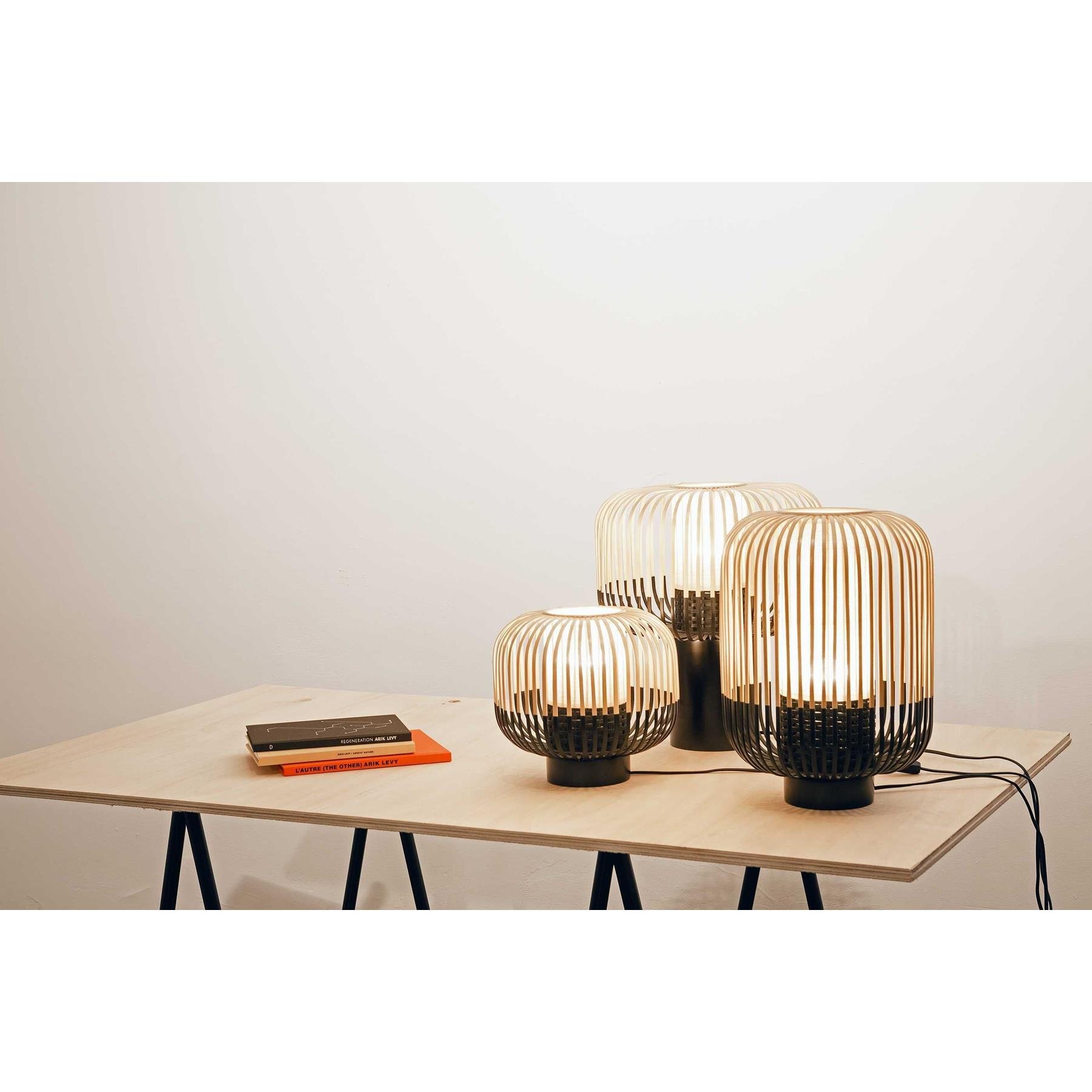 Forestier Bamboo Light tafellamp small zwart