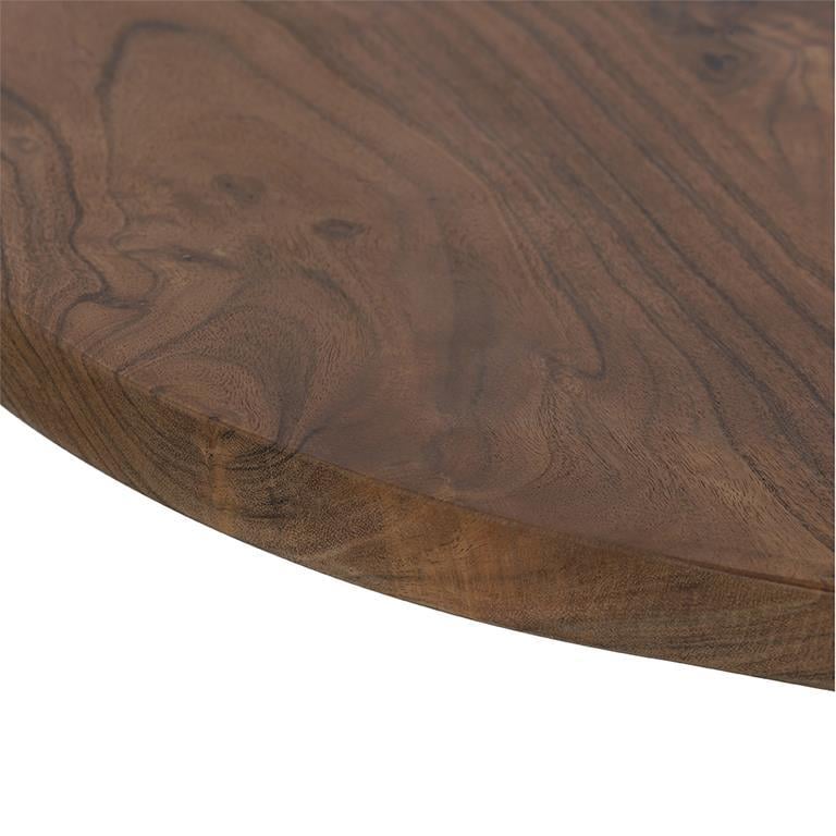 Light & Living Eettafel Biboca - Hout|Zwart - Ø120cm