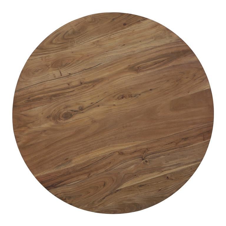 Light & Living Eettafel Biboca - Hout|Zwart - Ø120cm