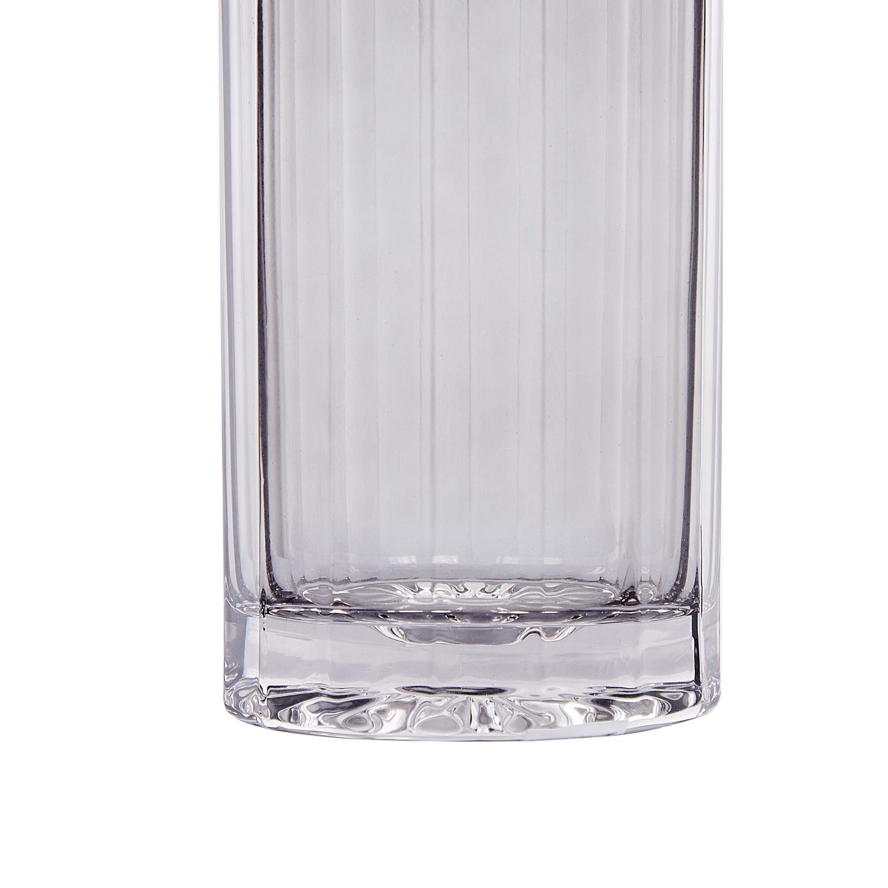 Beliani - PERDIKI - Decoratieve vaas - Grijs - Glas