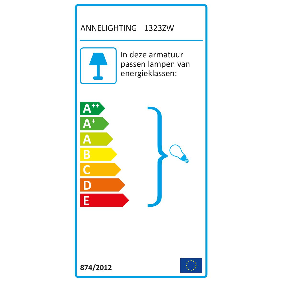 Anne Lighting - wandlamp - Dolphin - zwart - metaal - opbouwspot - E27 - 1323ZW