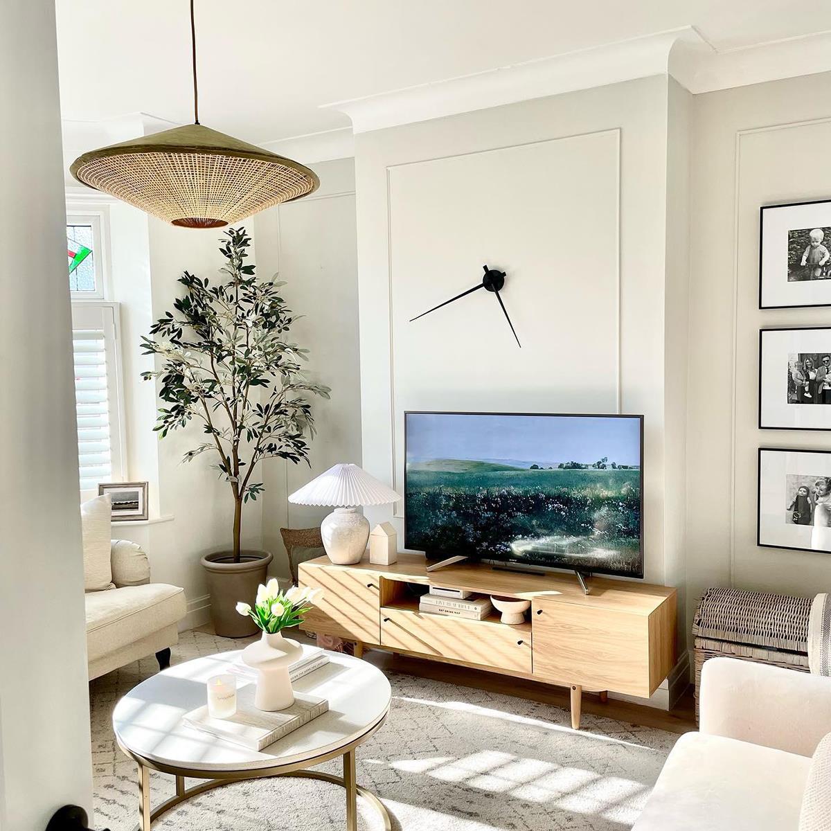 QAZQA Landelijke hanglamp groen velours met rotan 60cm - Frills Can