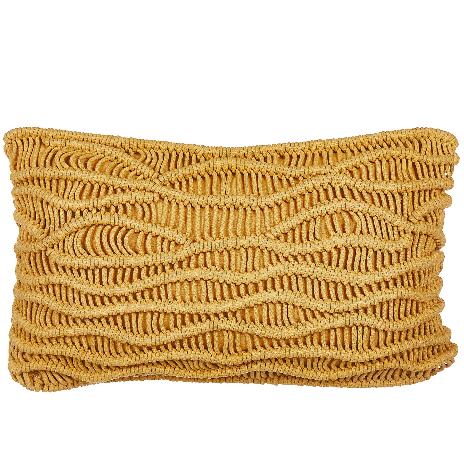 Beliani - KIRIS - Sierkussen set van 2 - Geel - 30 x 50 cm - Katoen