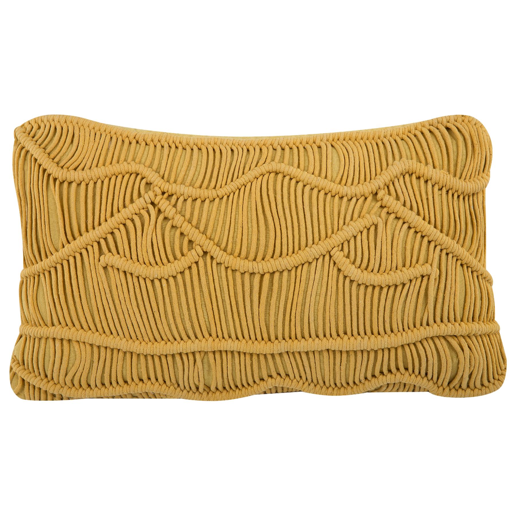 Beliani - KIRIS - Sierkussen set van 2 - Geel - 30 x 50 cm - Katoen