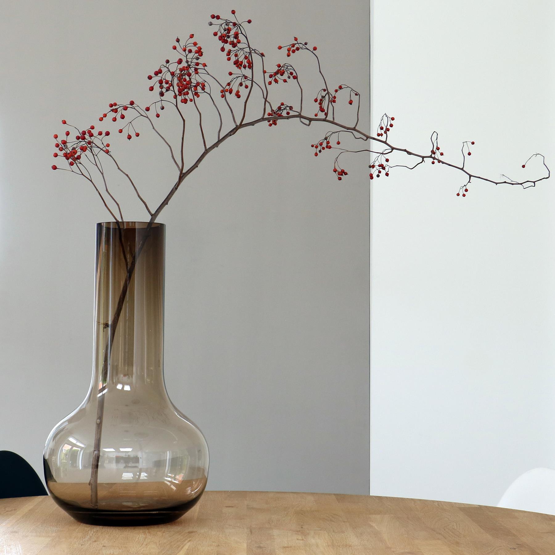 Vase The World - Seim big taupe Ø28 x H50 cm