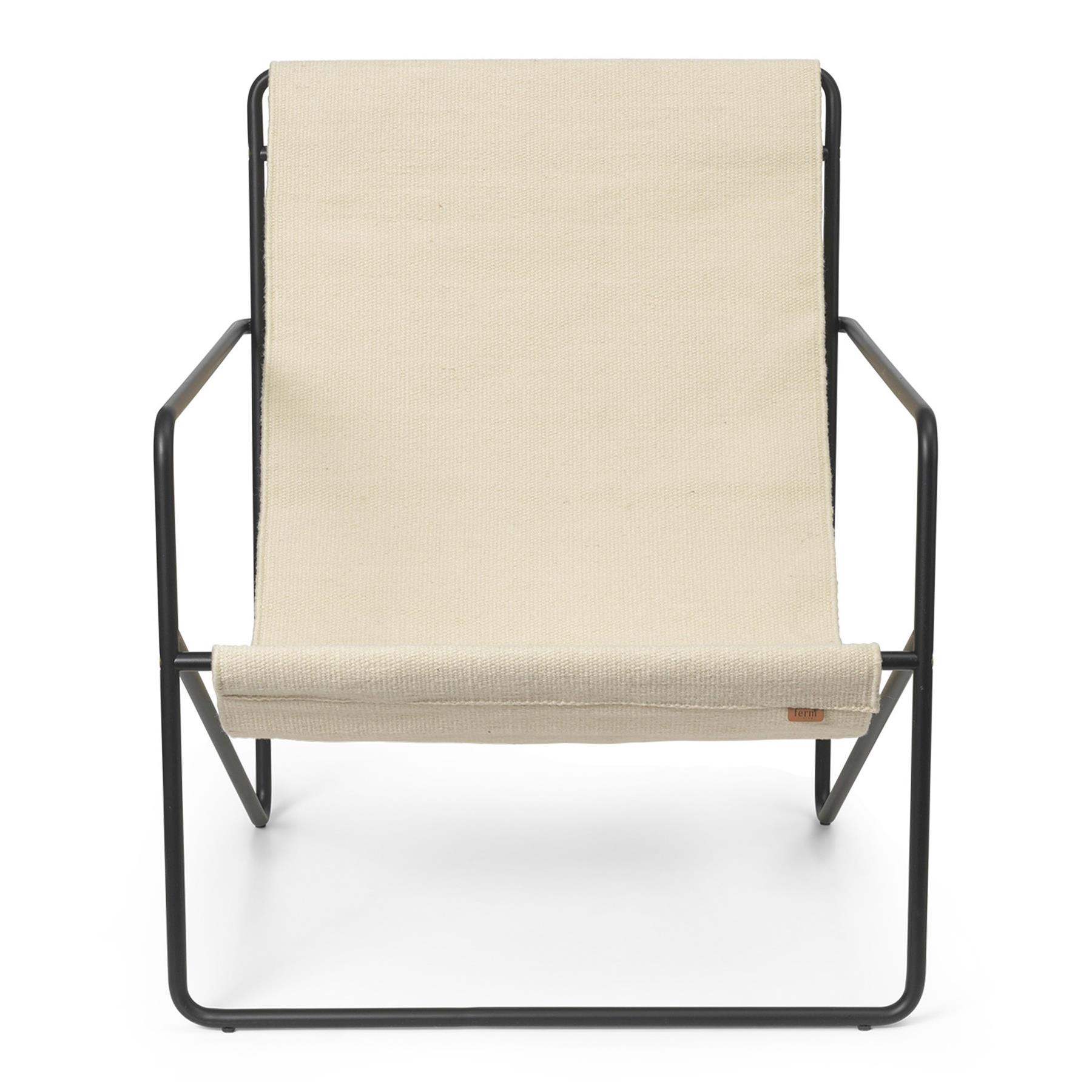 ferm LIVING Desert Fauteuil - Black/Cloud