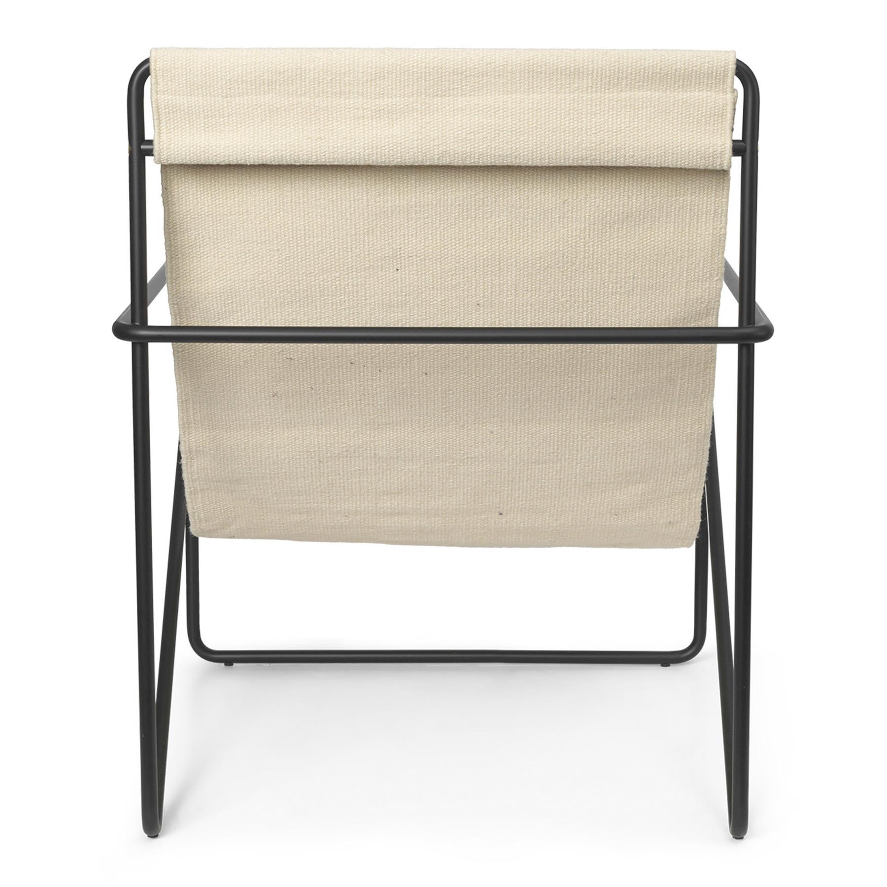 ferm LIVING Desert Fauteuil - Black/Cloud