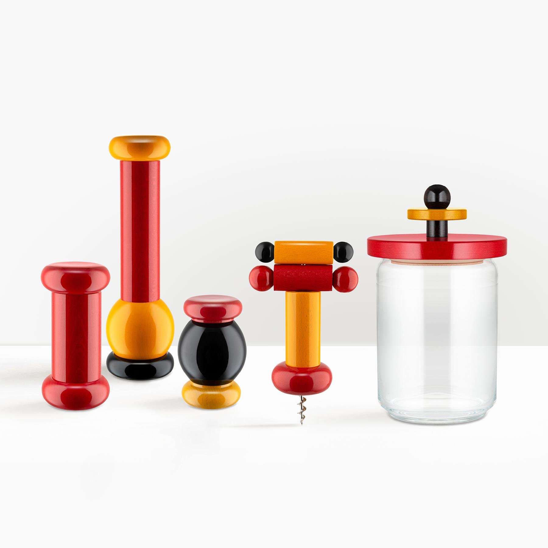 Alessi Mill Peper- en zoutmolenset 23 cm - Rood