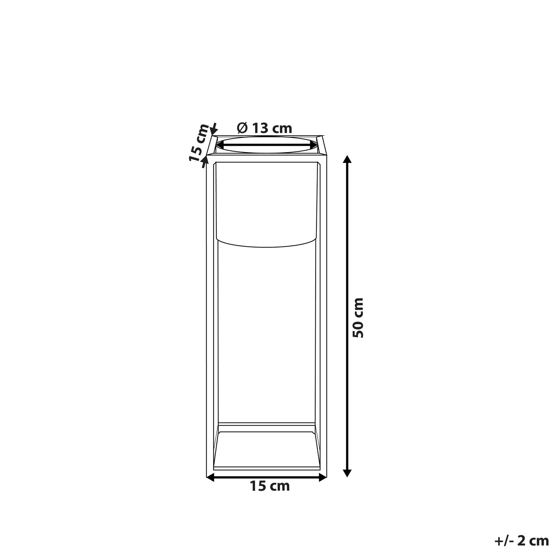 Beliani - IDRA - Bloempot - Zwart - 15 cm - IJzer