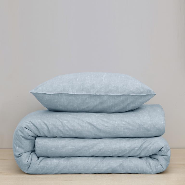 Damai Ebba Dekbedovertrek 200 x 200|220 cm - Soft Blue