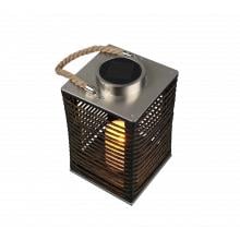 Reality Santana Tafellamp Solar IP44 Schemering Sensor Zwart