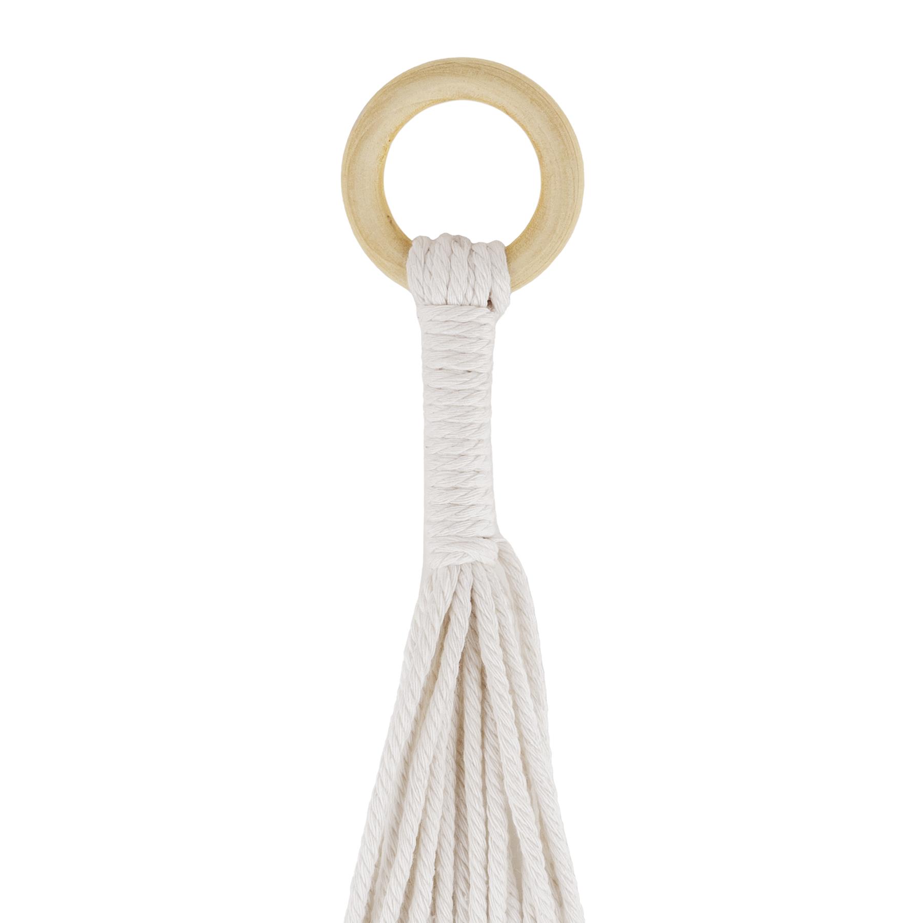 QUVIO Plantenhanger gevlochten touw - Wit