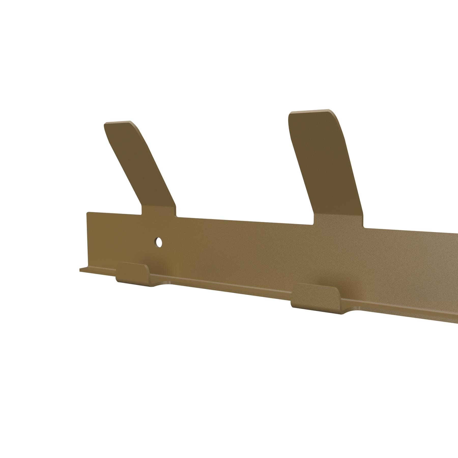 Gorillz Trim 50 Kapstok -12 haken (lengte) 55 cm - Metaal - Mat Goud