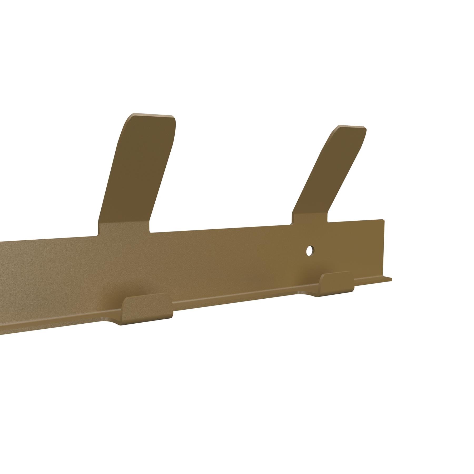 Gorillz Trim 50 Kapstok -12 haken (lengte) 55 cm - Metaal - Mat Goud