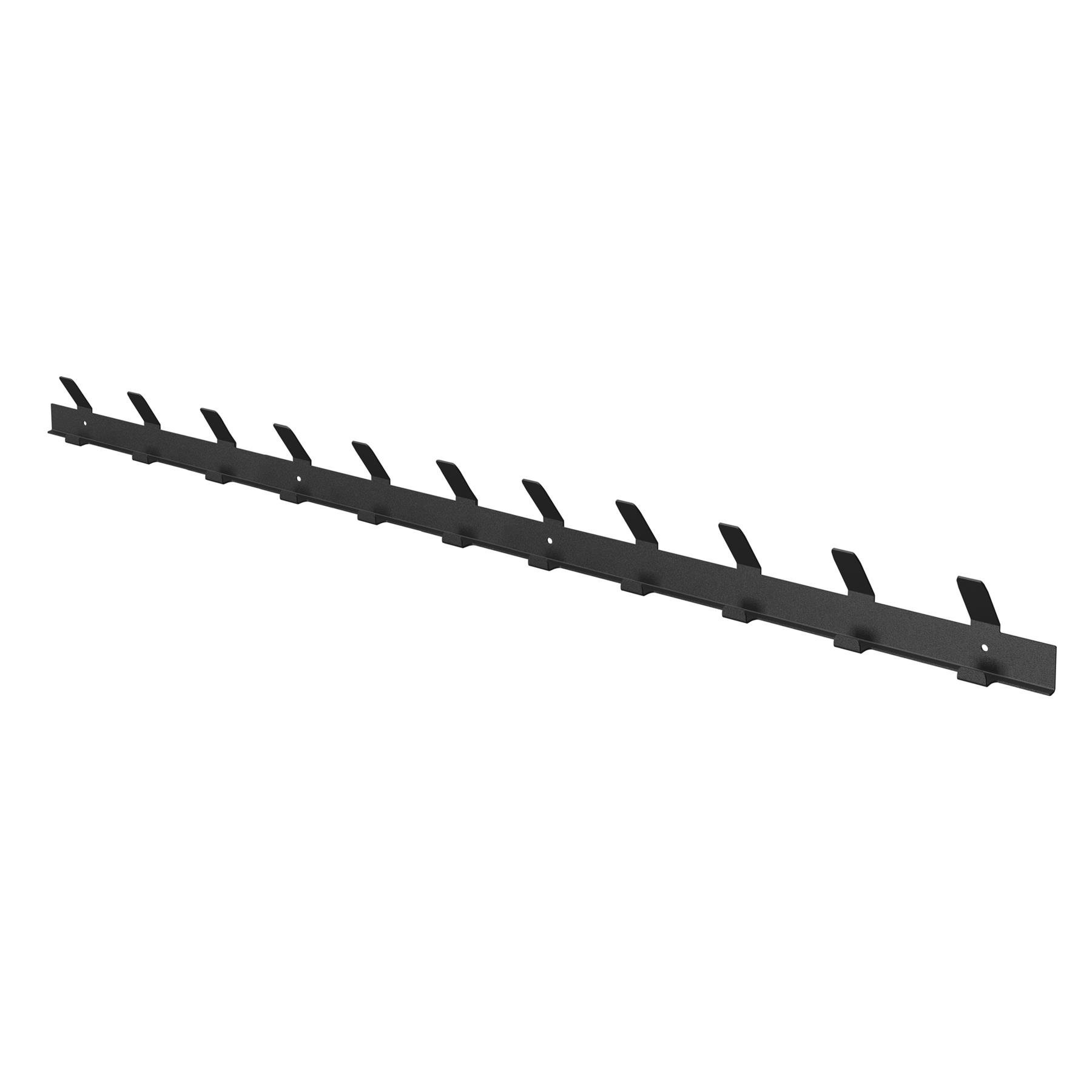 Gorillz Trim 100 - Kapstok van 1 meter - 22 Haken - Metaal - Zwart