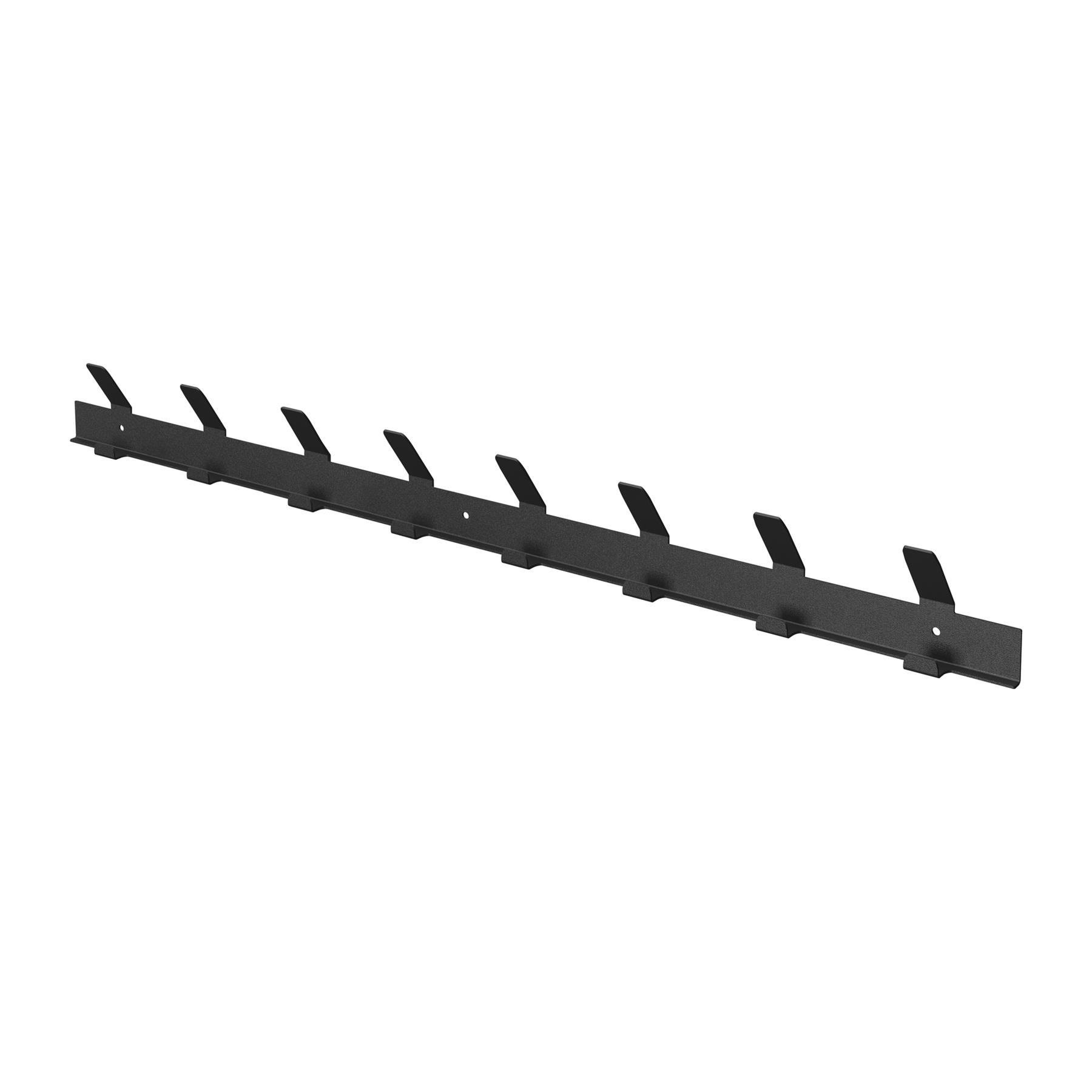 Gorillz Trim 75 Kapstok - 16 Haken (lengte) 75 cm - Metaal - Zwart