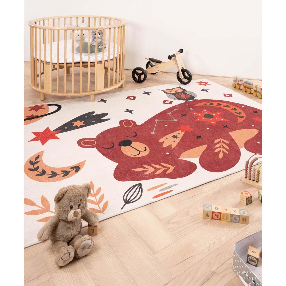 Amiah Kinderkleed beer Happy Dreams - Multicolor - 76x150 cm