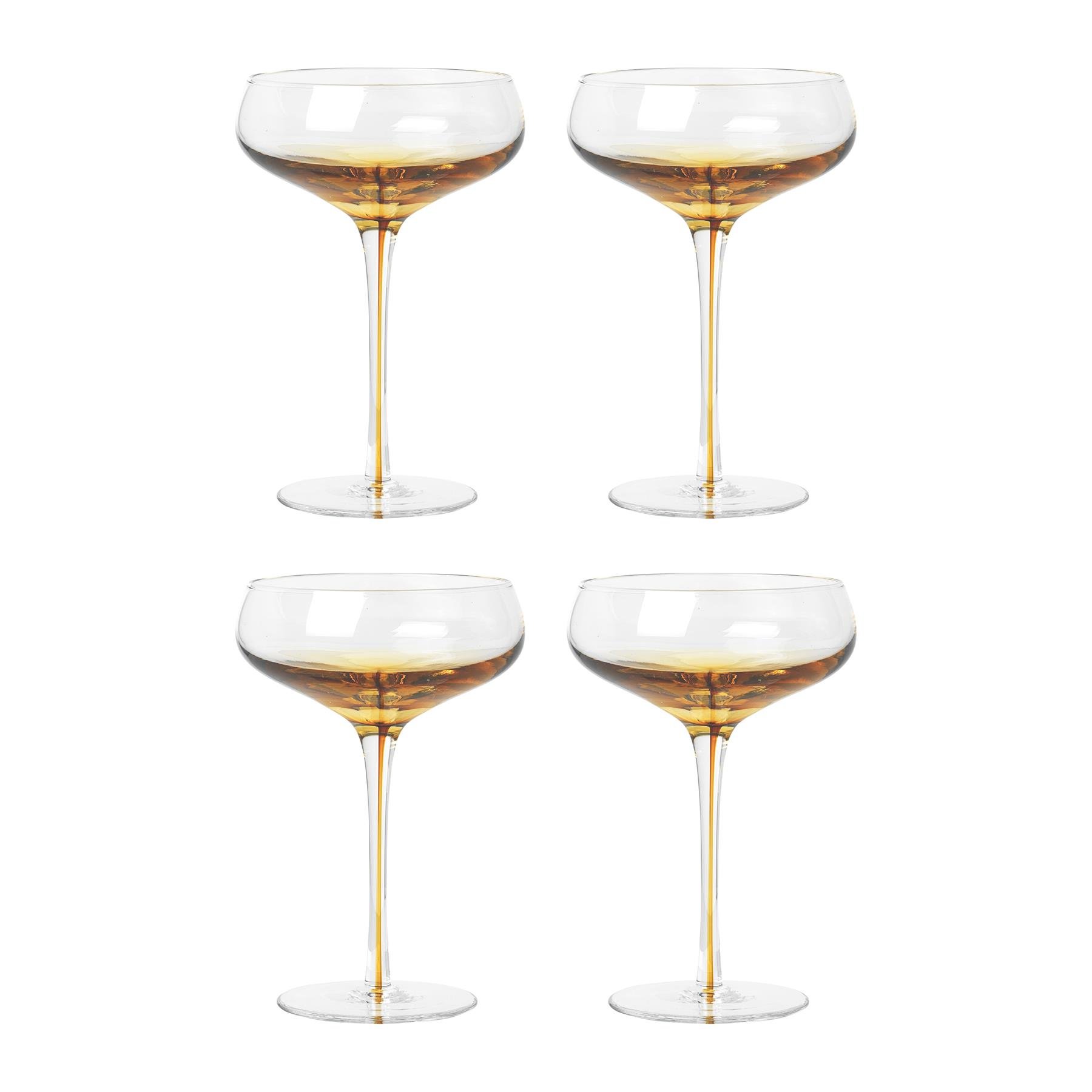 Broste Copenhagen Amber Cocktailglazen 0,2 L – 4 st.