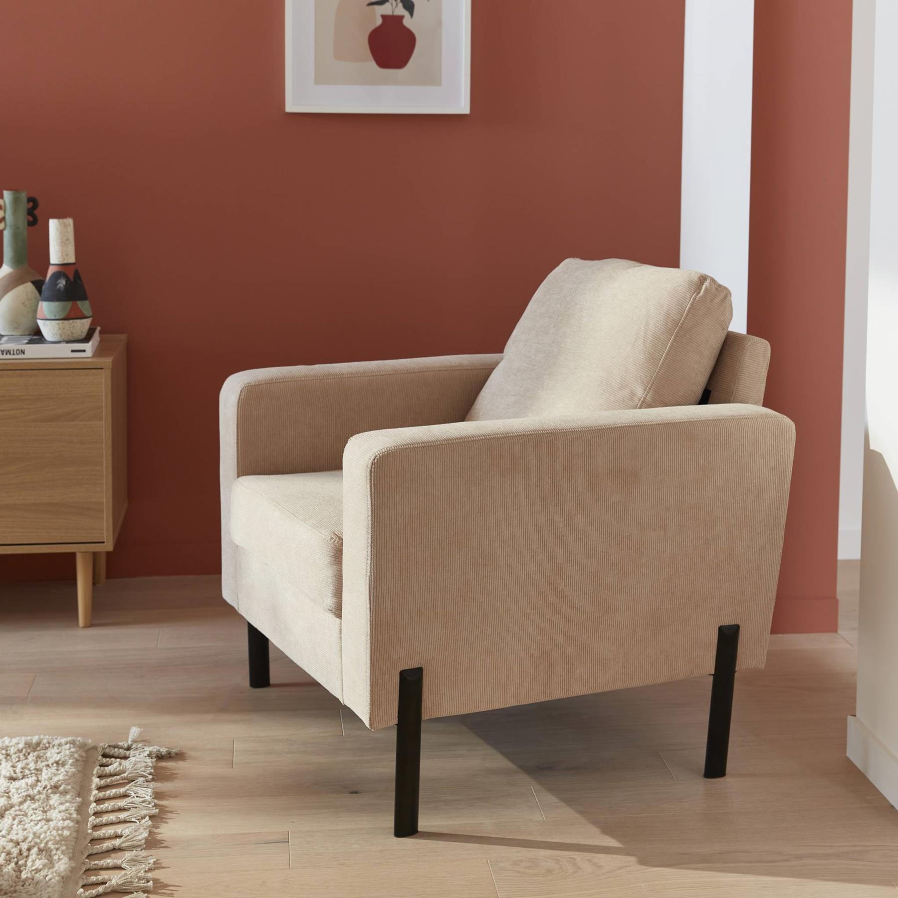 sweeek - Corduroy fauteuil, 1-zits