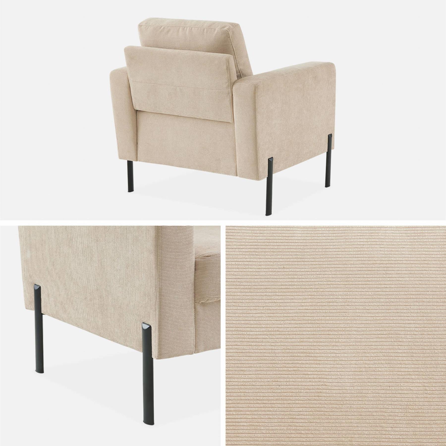 sweeek - Corduroy fauteuil, 1-zits