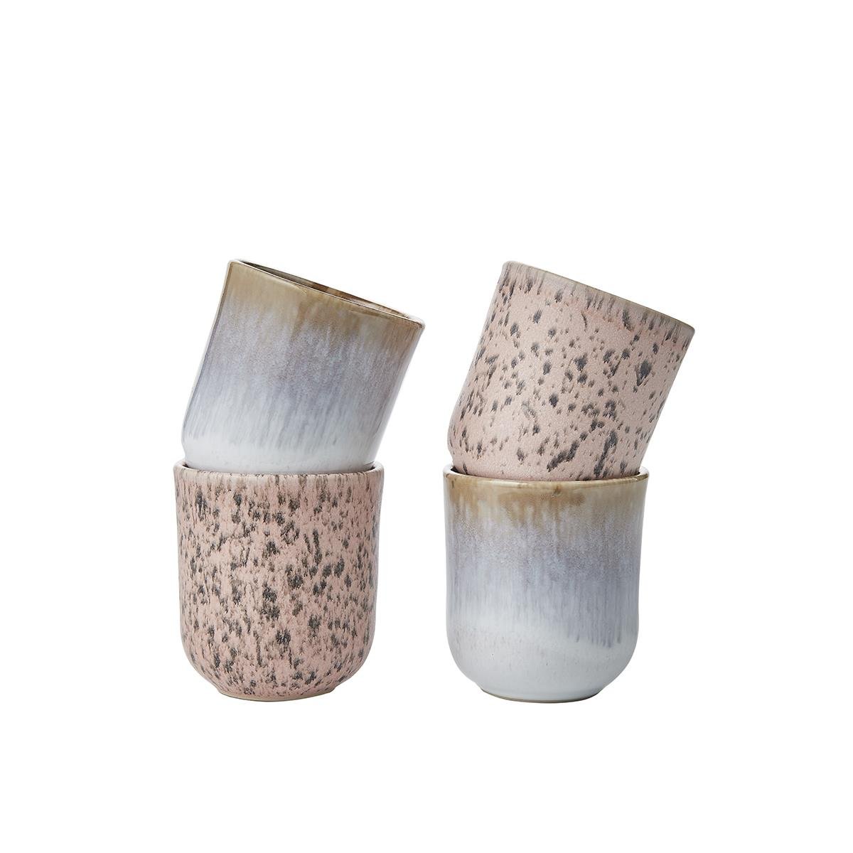 by fonQ Mixed Ceramics Mokken 4st. - 0,2 L - Multicolor