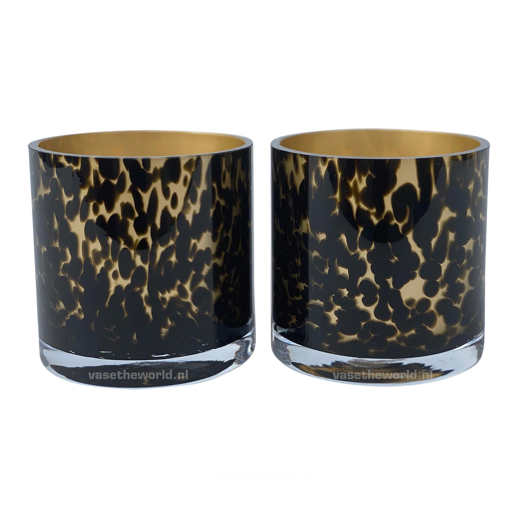 Vase The World Celtic Cheetah Waxinelichthouder - 2 st.