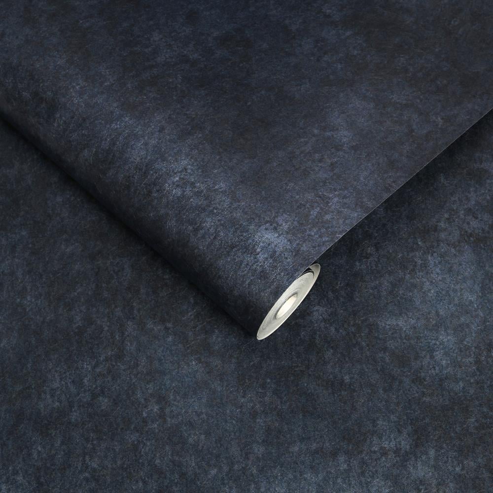 Graham & Brown - Vliesbehang - Texture Plain Midnight - 10mx52cm