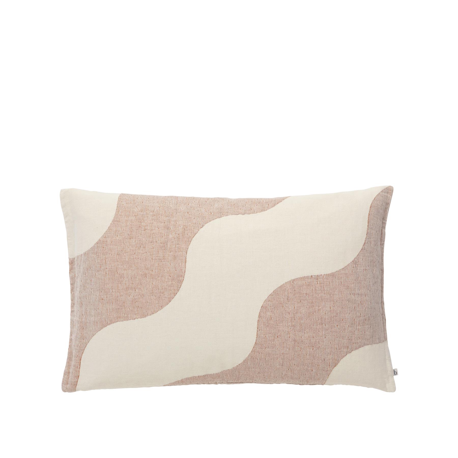 Broste Copenhagen Tide Kussenhoes L 60 x B 40 cm - Bruin