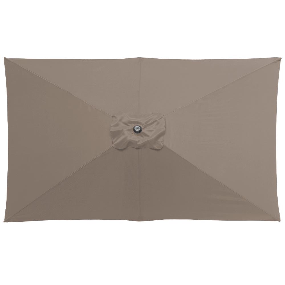 Staande Parasol in aluminium - Stokparasol van 200x300 cm - taupe
