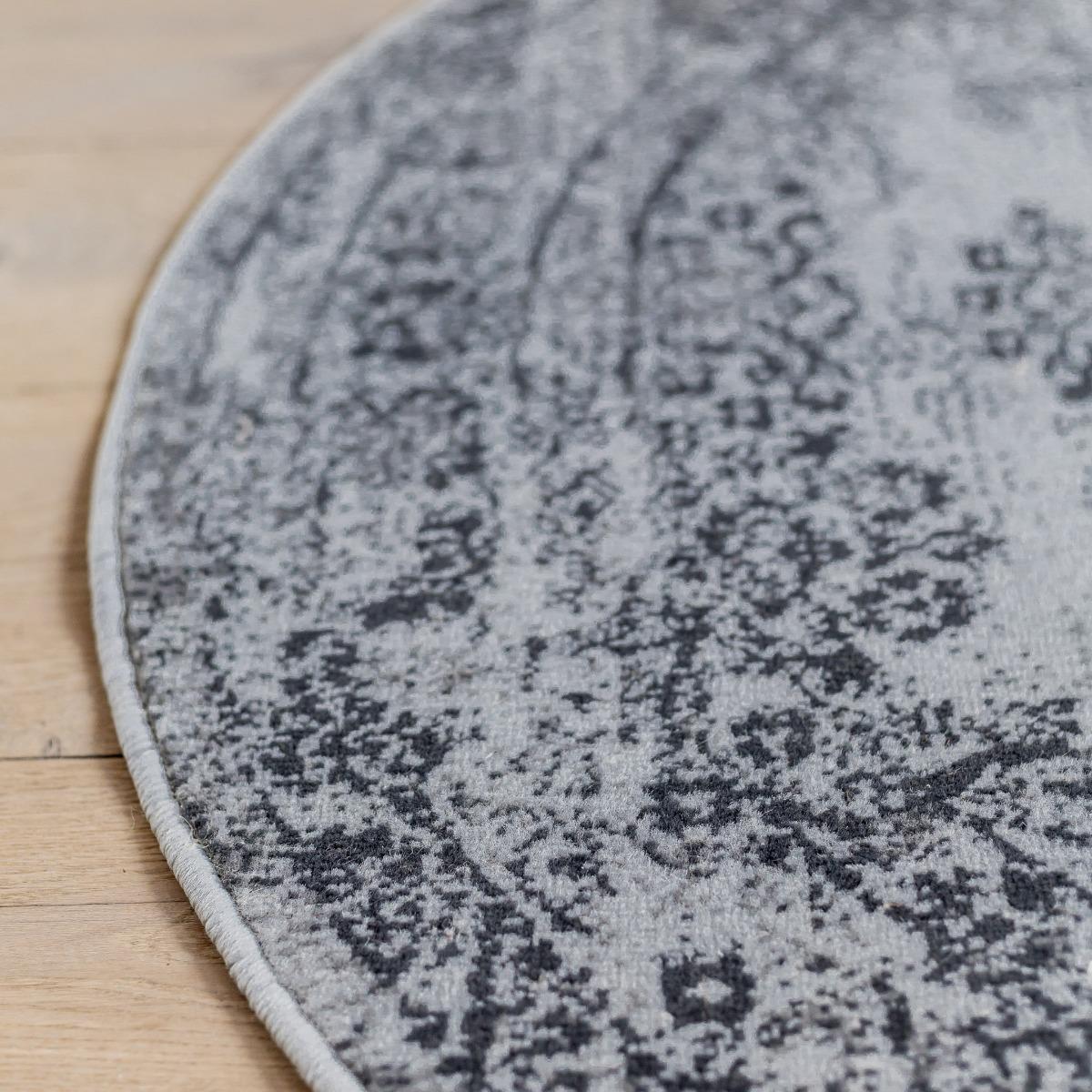 EVA Interior Vintage Vloerkleed Bloom rond Grijs