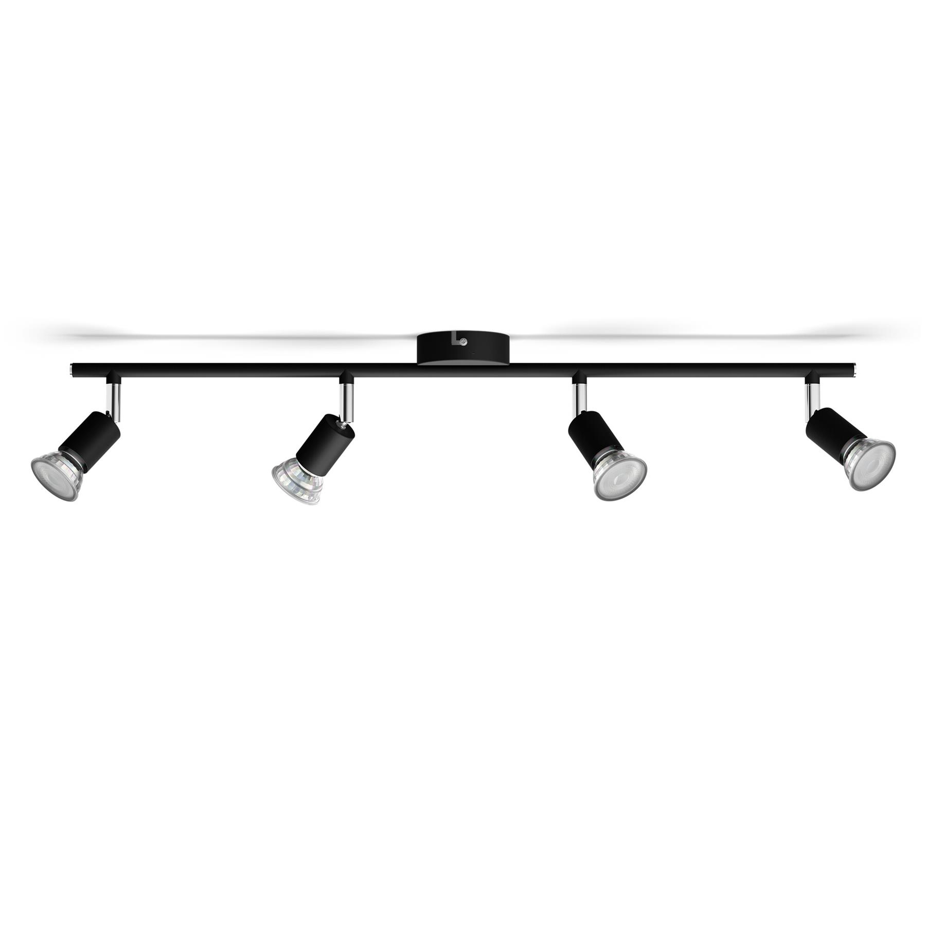 Philips Limbali opbouwspot - 4-lichts -zwart