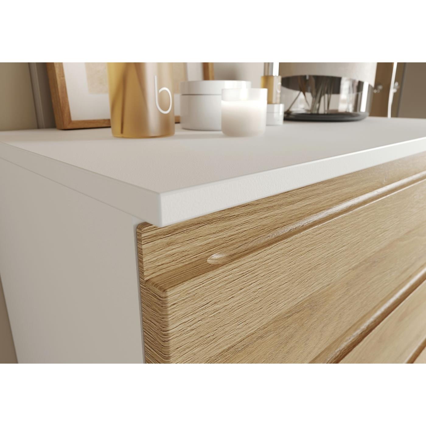 Germania Torrance Wastafelonderkast 60 cm Wit | Eiken