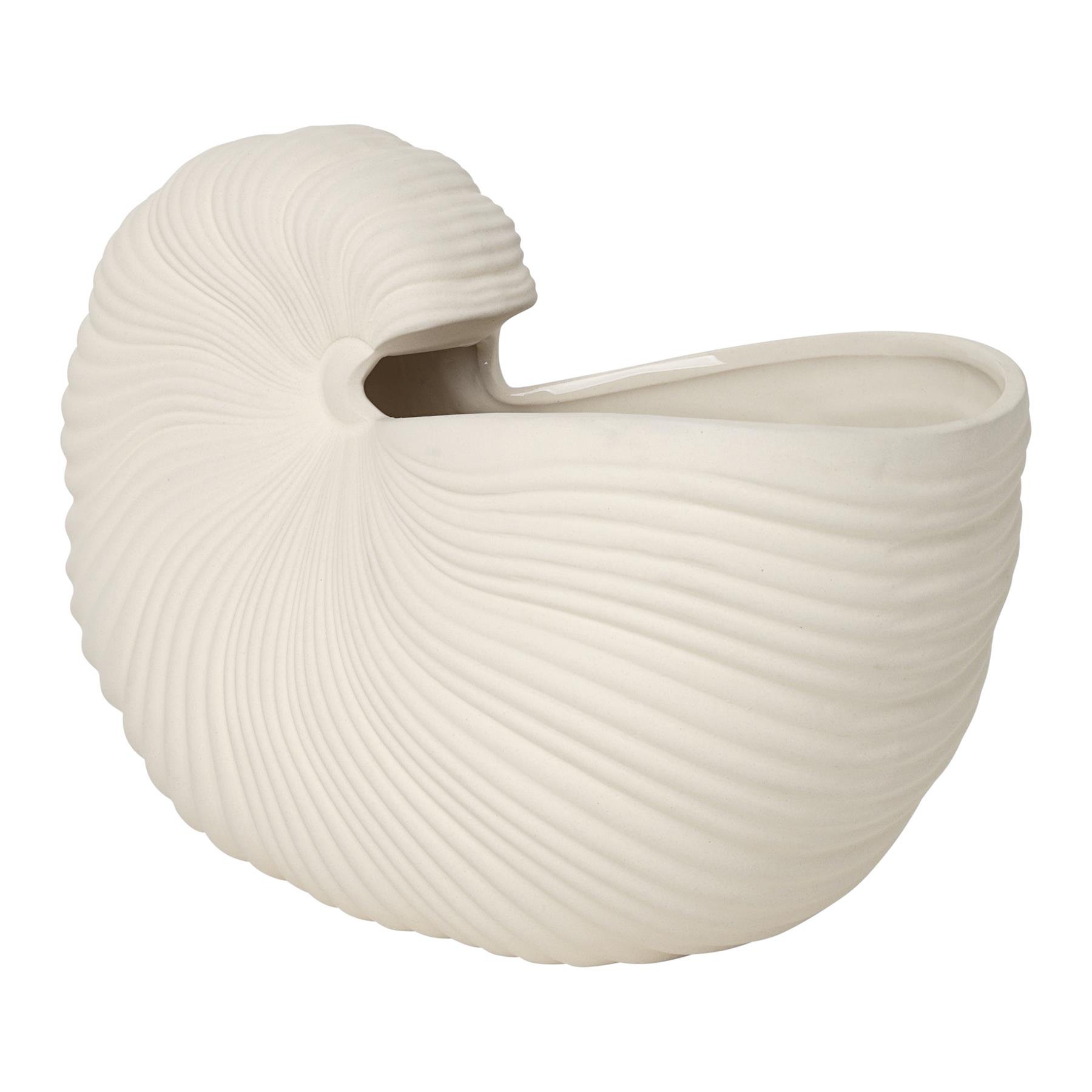 ferm LIVING Shell Pot Vaas - Off-White