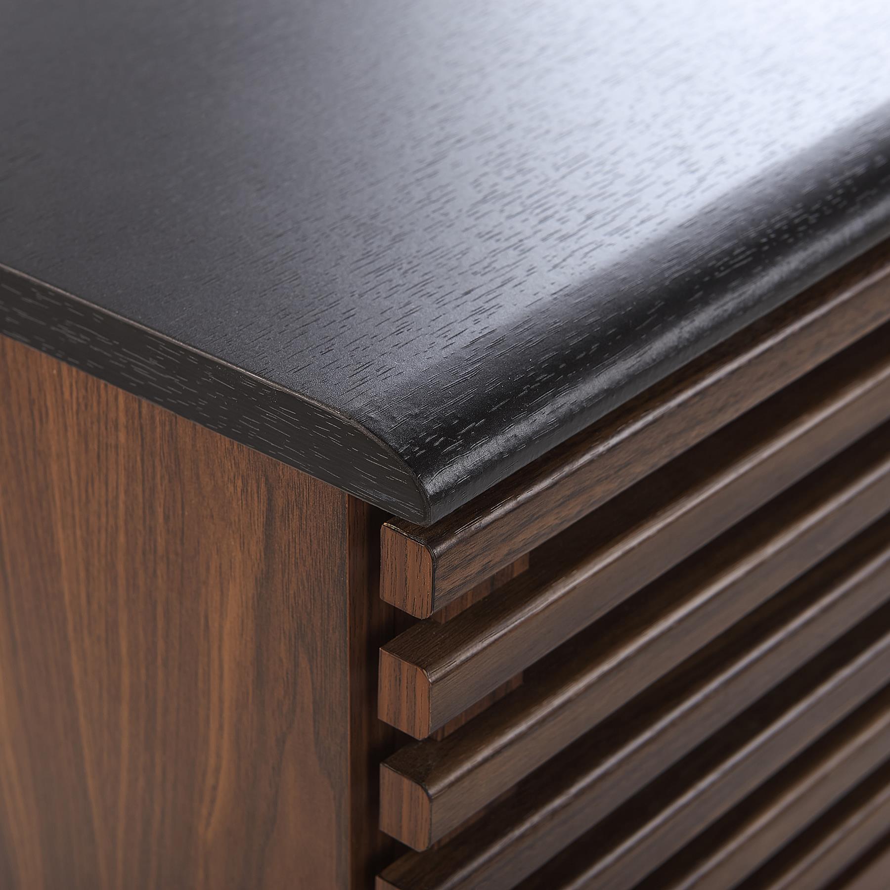 Beliani - PERTH - Sideboard - Donkere houtkleur - MDF