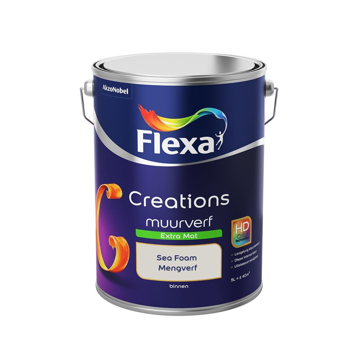 Flexa Creations - Muurverf Extra Mat - Sea Foam - 5 liter