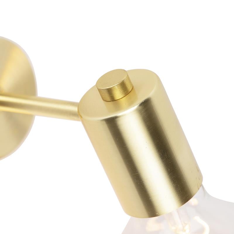 QAZQA Smart Art Deco wandlamp goud incl. G95 WiFi lichtbron - Facil