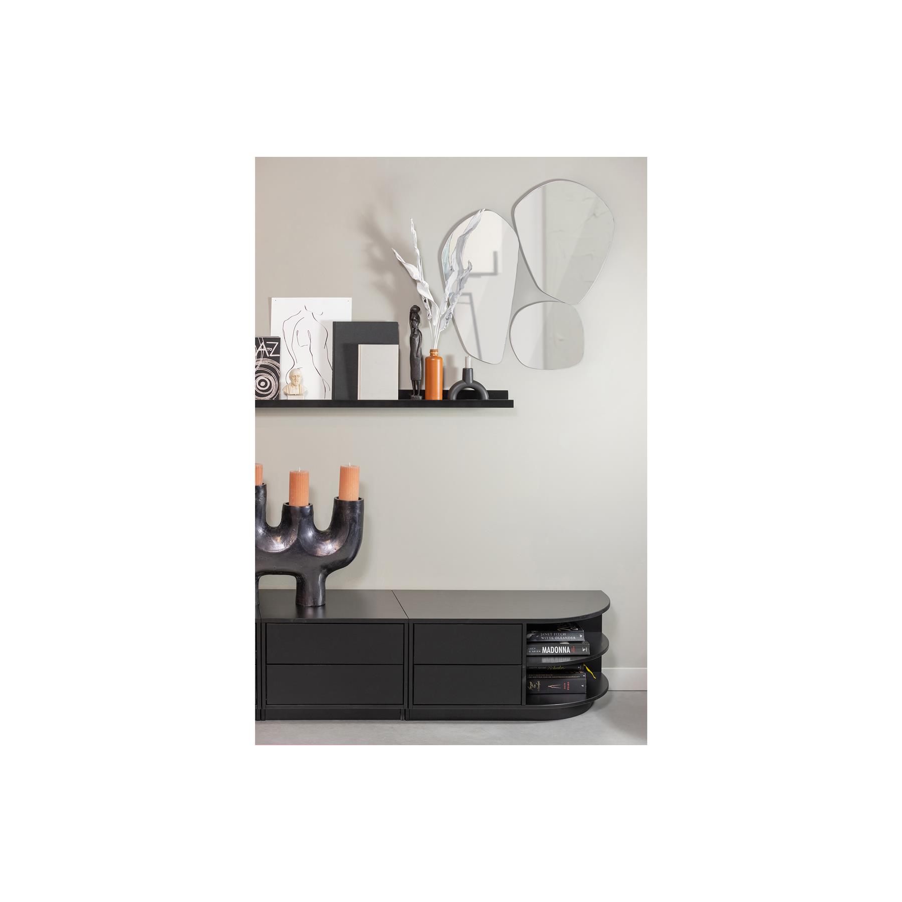 WOOOD Exclusive Onne Spiegels - Glas - Set Van 3