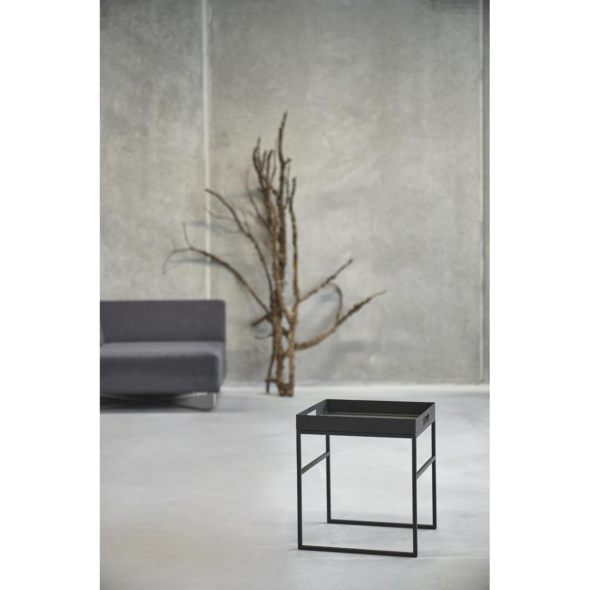 Villa Collection Svir Metalen Bijzettafel - Zwart