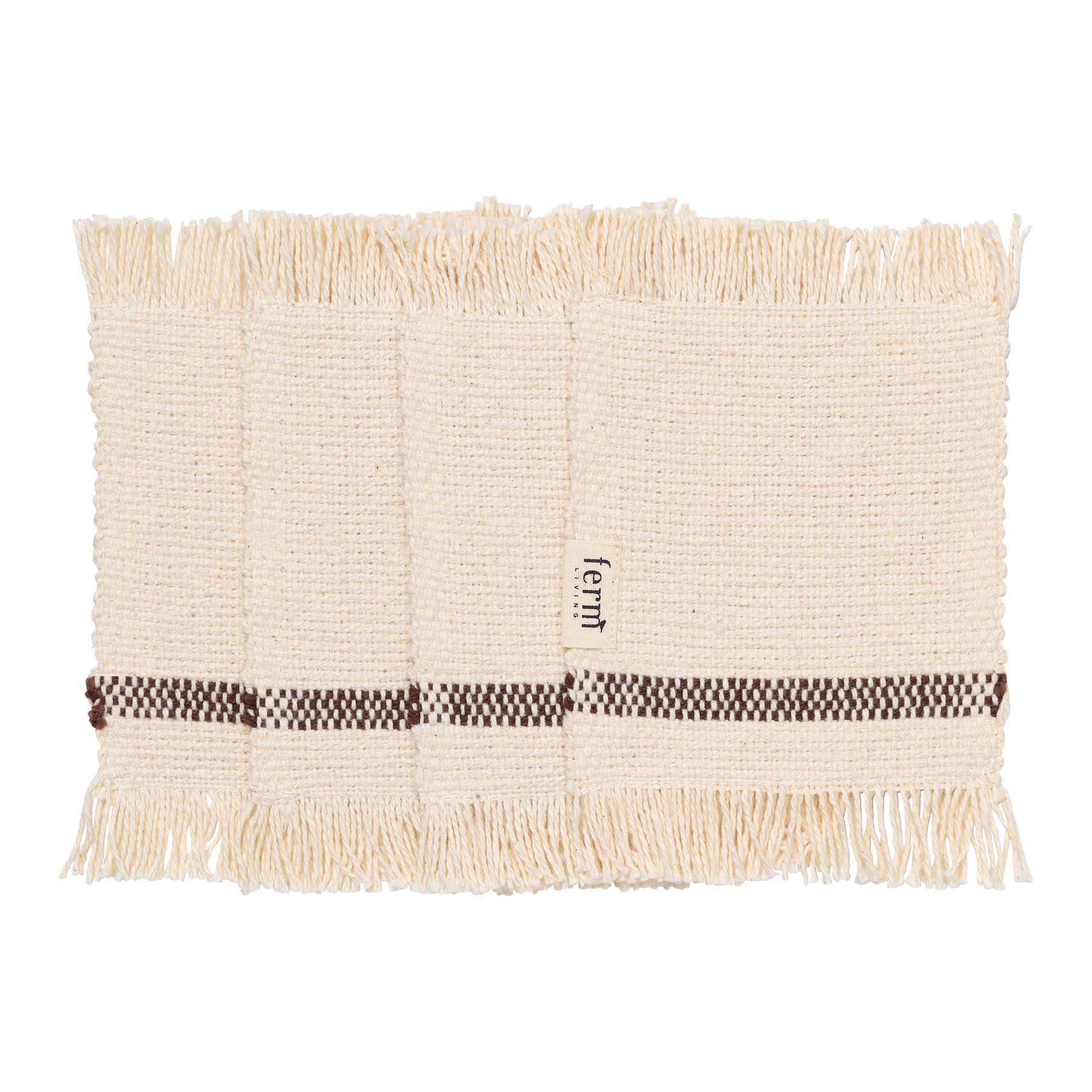 Ferm Living Savor Onderzetter - 4 st. - Chocolade