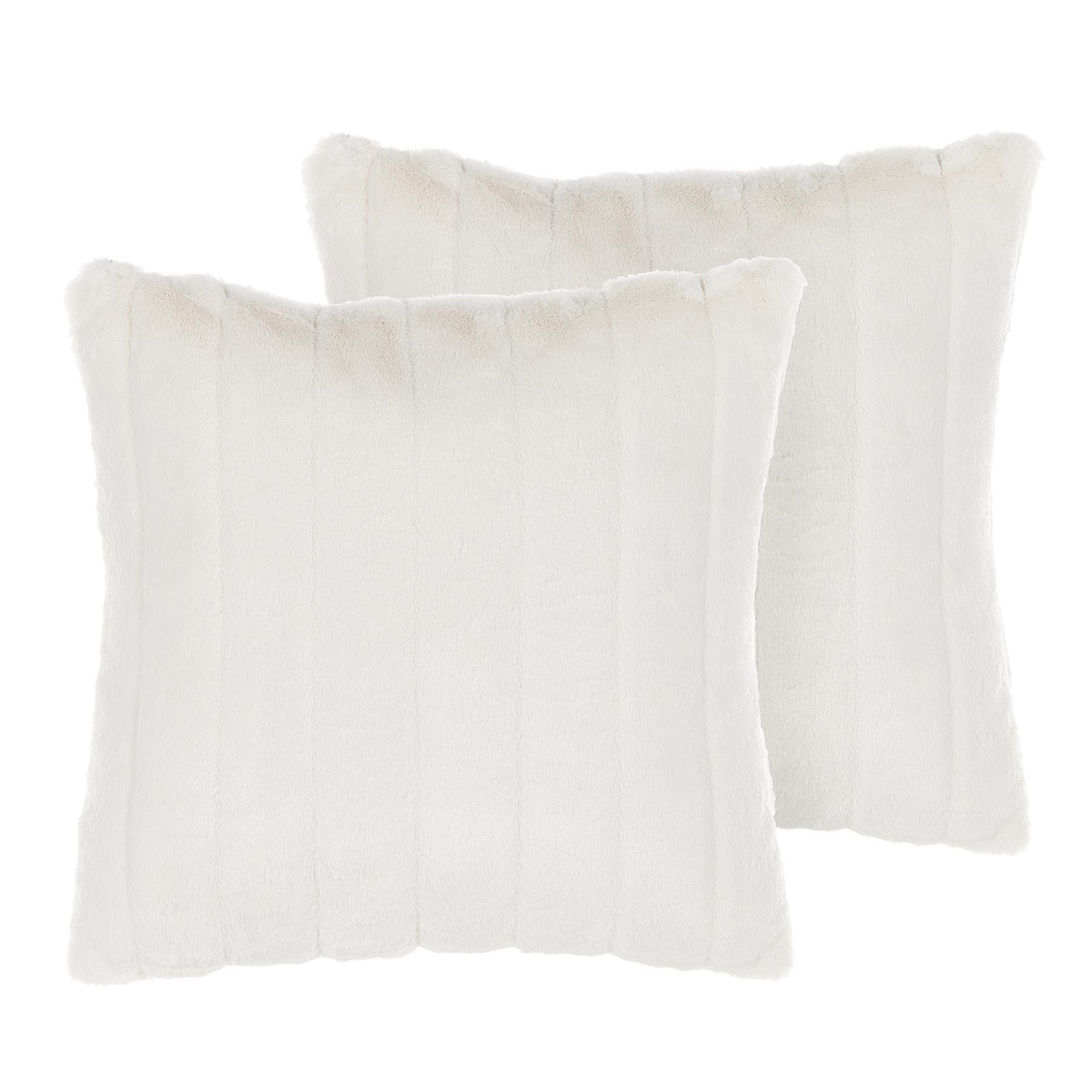 Beliani - PUMILA - Sierkussen set van 2 - Wit - Polyester