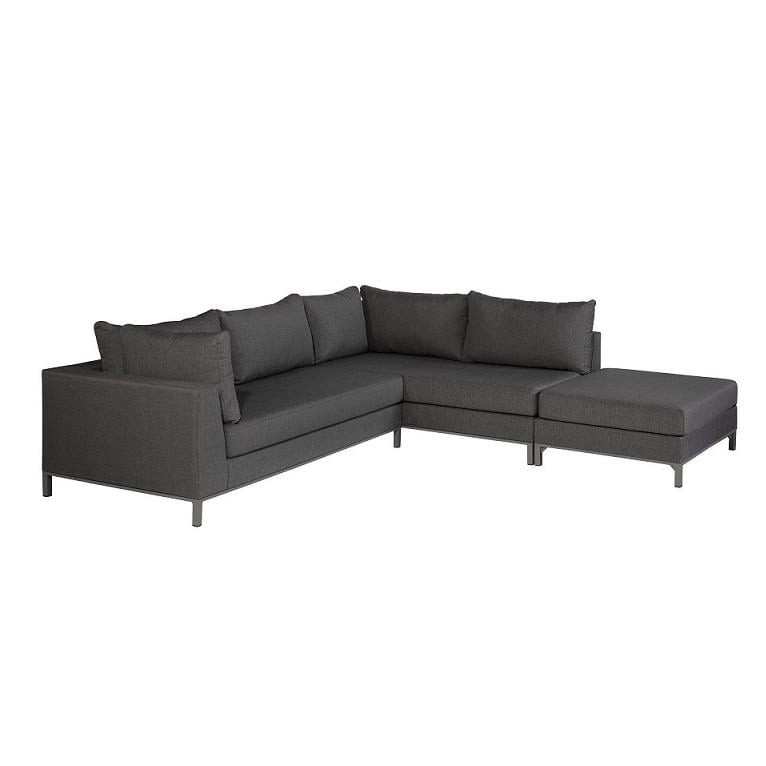 Woood Sicilië Loungeset All Weather - Stone Grey - Rechts