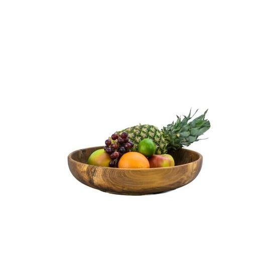 TMS - Fruit | Sla schaal - Teak - Ø 38 cm - Bijenwas