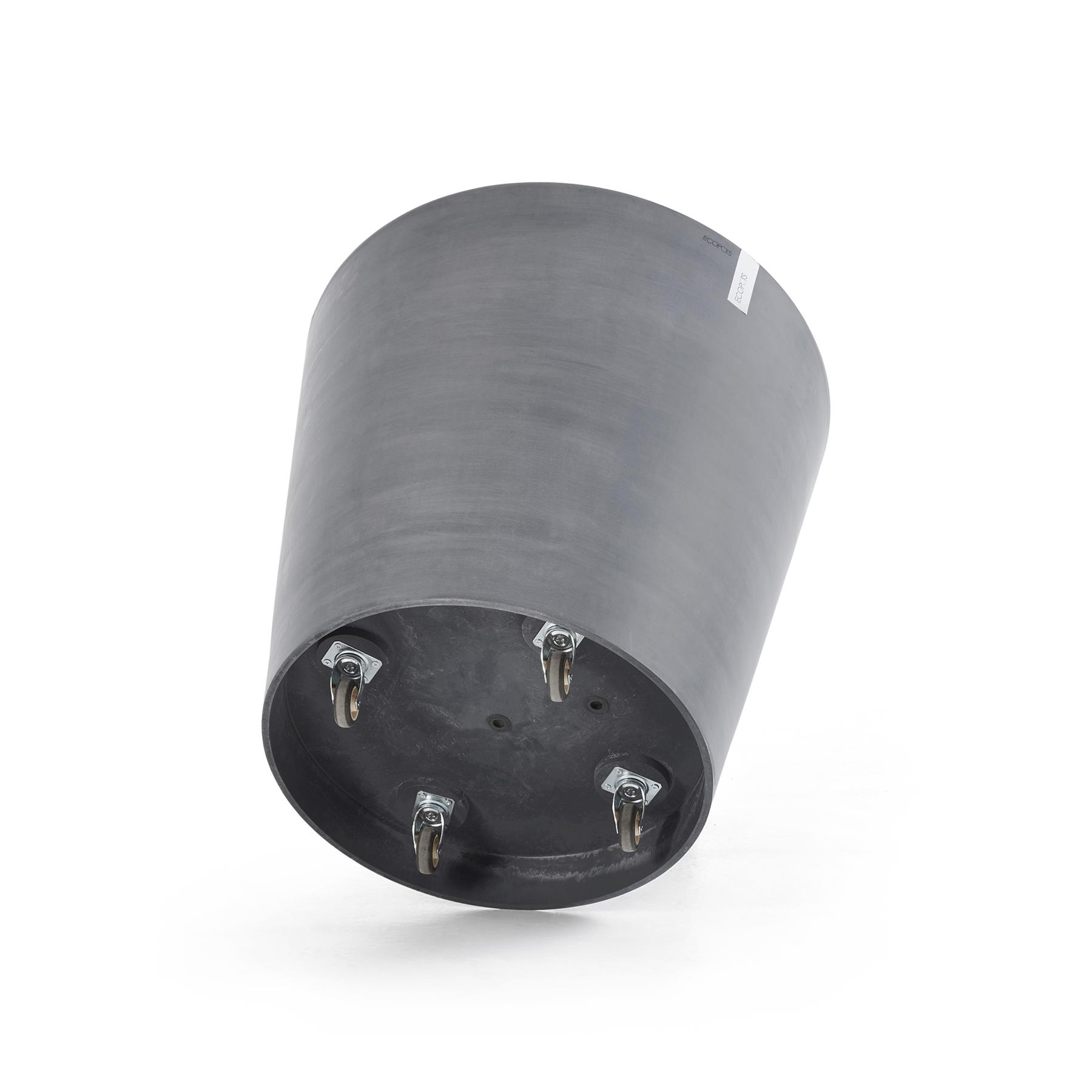 Ecopots Amsterdam Bloempot Met Wielen Ø 80 cm - Grijs