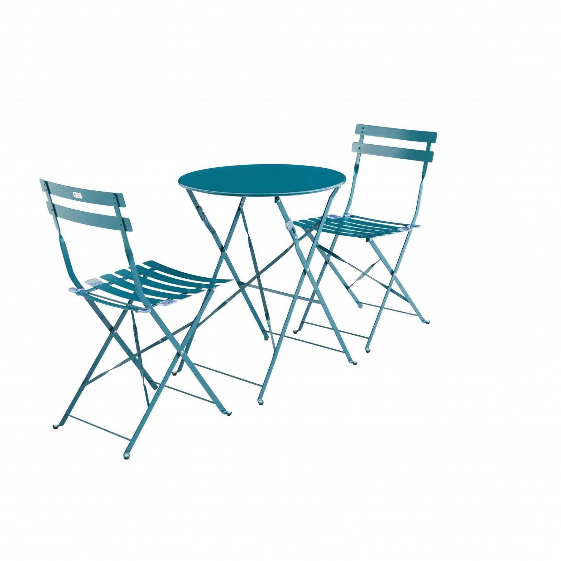 sweeek - Bistroset 2 stoelen, ronde tafel