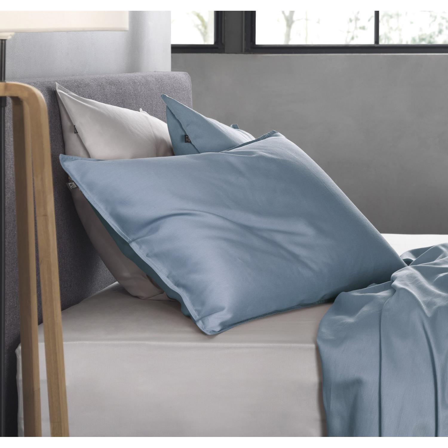 Zo Home Satinado Kussensloop Katoen Satijn - riviera blue 60x70cm