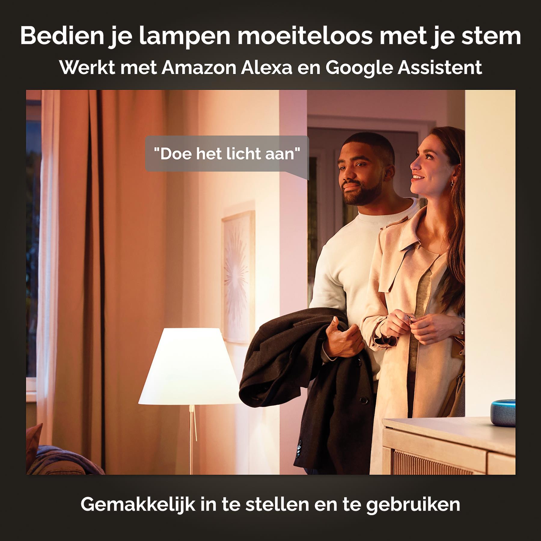 Philips Hue White Kogellamp - E14 - 2-pack