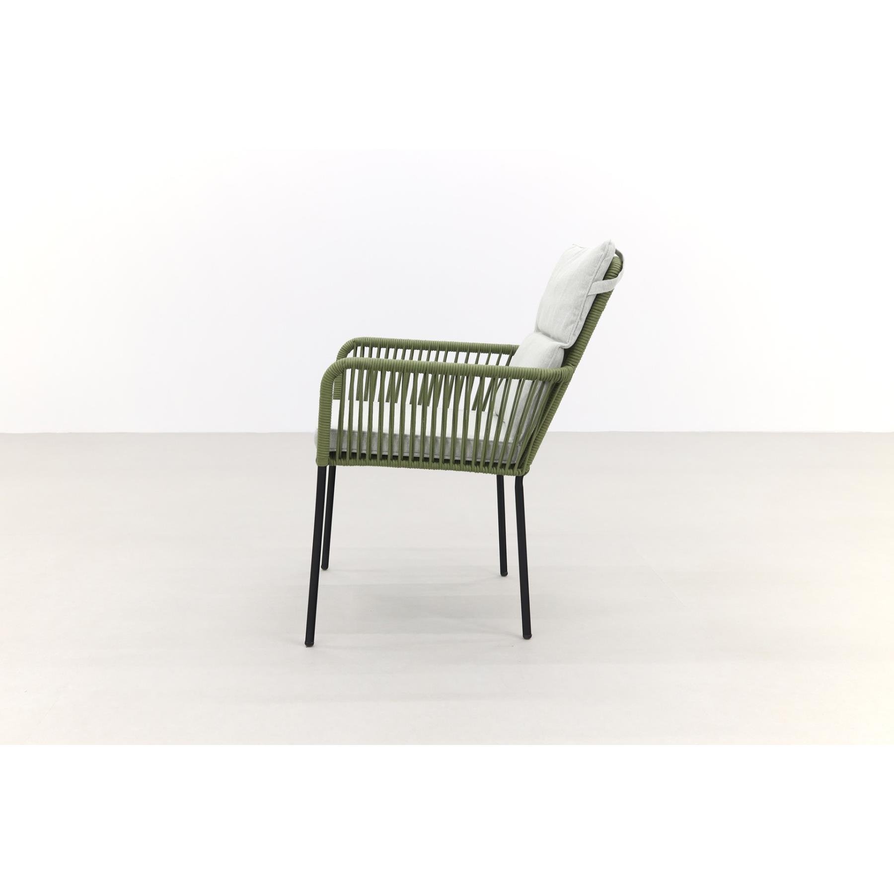 VDG Teresa dining rope tuinstoel - Green